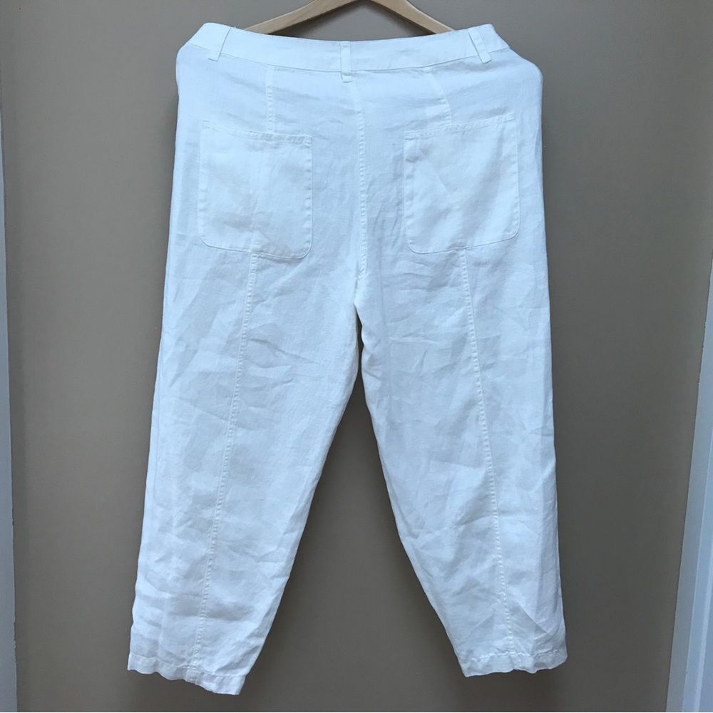NWT Poetry Cream Linen Trouser Tapered (10) - Picture 6 of 11